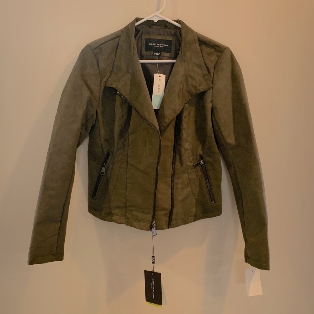 Marc New York Antalya Faux Suede Jacket NWT
